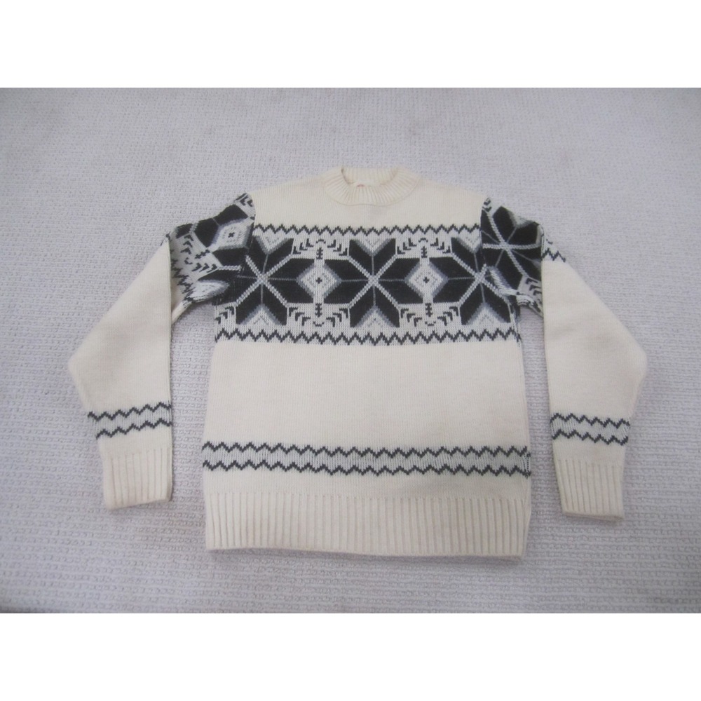 VTG‎ Mens Store Sweater Medium Beige Crew Neck Long Sleeve Wintuke Sears